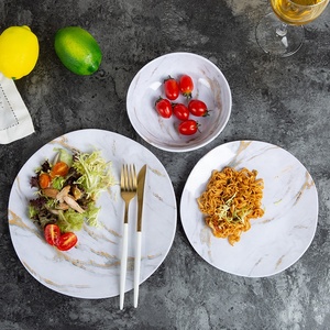 Nouveau design <span class=keywords><strong>vaisselle</strong></span> incassable 12 pièces ensemble de dîner en mélamine de <span class=keywords><strong>marbre</strong></span> - Product Image 4