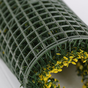50*50cm Anti-aging <strong>Artificial</strong> Hedge Leaf <strong>Fence</strong> Panels <strong>Artificial</strong> Mixed Green Yellow Milan Leaf <strong>Fence</strong> for Garden Decor - Product Image 2