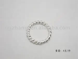 Латунная/серебряная брошь в форме кольца (только на заказ)