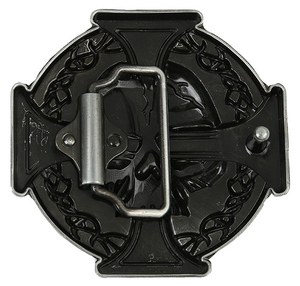 Kelt Skull Cross Gesper Sabuk Barat 40Mm, Gesper Sabuk Logo Kustom - Product Image 2