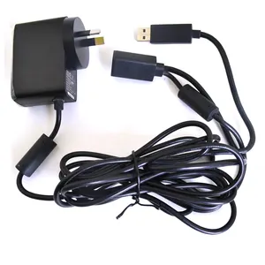 Adaptateur d'alimentation et câble de chargeur USB, pour Microsoft Xbox 360, connecteur pour prise AC, kinut AU