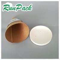 Boîte à emporter pour cônes de pâtes spaghetti Runxing, emballage pour gâteaux, papier kraft de qualité alimentaire, jetable, 2-3 semaines, 3-7 jours, accepter