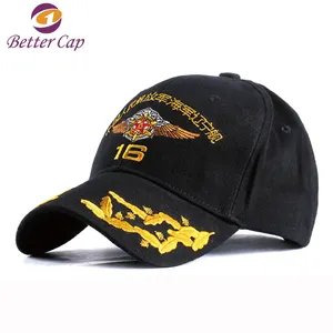 Высококачественная бейсбольная кепка с 3D логотипом, Черная Спортивная Кепка от производителя