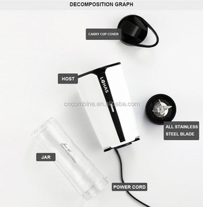 Cocina de Seguridad multi-función 300 W Acero inoxidable cuchillas eléctrico portátil exprimidor personal mini licuadora - Product Image 3