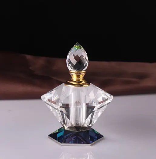 Hot Nouveau Vintage Unique Mini Rose Cristal Bouteille De Parfum De Verre Taillé Cadeaux De Mode 1 ml Bouteille Cosmétique