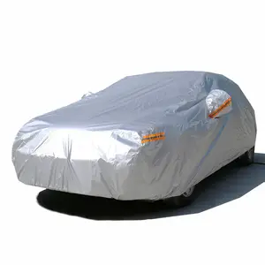 Capa protetora para carro e suv sedan, proteção solar à prova d' água, para áreas externas, refletor, chuva e neve, completa, para suv, sedan hatchback