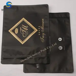 Manufacture Flexible Zipper Garment Packaging/ Heat Sealed Cloth Bag/ Recycle Cost Plastic Packaging