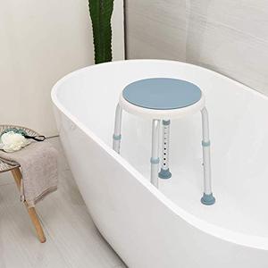 <span class=keywords><strong>Silla</strong></span> de <span class=keywords><strong>ducha</strong></span> <span class=keywords><strong>giratoria</strong></span> de 360 grados, taburete de <span class=keywords><strong>ducha</strong></span> ajustable sin herramientas, <span class=keywords><strong>silla</strong></span> de bañera y banco de asiento de bañera con puntas de goma antideslizantes - Product Image 6