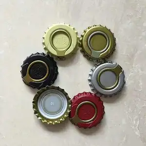 Easy pull beer crown cap / iron cap / ring snap cover