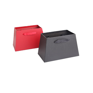 <span class=keywords><strong>Couleur</strong></span> unie papier portable trapézoïdale seau à fleurs boîte à fleurs - Product Image 5