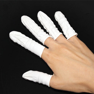 <span class=keywords><strong>Blanco</strong></span> herramientas de cuidado de uñas libre de polvo antiestático de goma dedo cuna establece - Product Image 5