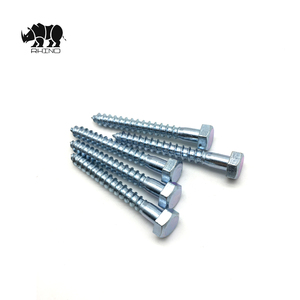 Nhà Sản Xuất trung quốc M6 M8 M10 M12 Kẽm Mạ Nửa Chủ Đề DIN571 Hình Lục Giác Gỗ Bolt Vít Chủ Đề Cán Chết - Product Image 2