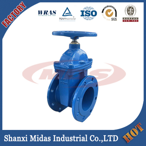 Din F4 ora métal assis cast iron gate valve, Souches vanne 3 polegada, Écluse robinet - vanne d'eau - Product Image 2
