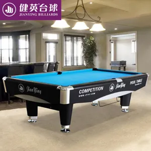 Jianying profesyonel fabrika ahşap bilardo bilardo masası 9Ft toptan ucuz fiyat için