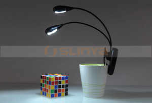 <span class=keywords><strong>2X</strong></span> 20cm Cou 100lm <span class=keywords><strong>4</strong></span> LED <span class=keywords><strong>3X</strong></span> Lampe de serrage de bord de bureau pour la lecture de livres - Product Image 6