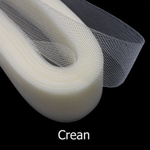 2 "5cm phẳng cứng cứng đồng bằng crin lông ngựa crinoline <span class=keywords><strong>Braid</strong></span> cho phụ nữ - Product Image 6