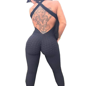 Tuta da Yoga Modellante per Donna Senza Maniche con Schiena Scoperta e Fascia Sportiva - Product Image 2