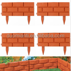 <strong>Plastic</strong> Heat Treated Brick Stone Effect Grey Terracotta Eco-friendly Durable Reusable Garden <strong>Lawn</strong> <strong>Edging</strong> Outdoor Landscape - Product Image 3