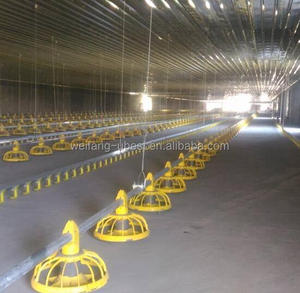 Mặt đất Sàn Gà Thịt Nuôi Thiết Bị với Khoan/Nạp pan/Núm Vú Uống/Nón Fan/Thức Ăn Sensor/làm mát pad/Rèm Cửa - Product Image 2