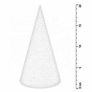 Boule en mousse de polystyrène de 30 cm, blanche, en forme de cône, pour la décoration de l'arbre de Noël, les fournitures de fête, Noël - Product Image 2