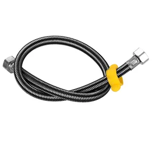 F1/2 * F1/2 Thép Không Gỉ Linh Hoạt Ống Phụ Kiện Nhà Bếp Braided Hose Ống