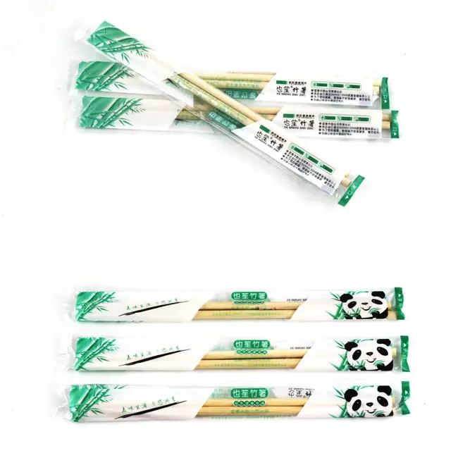 Opp Envueltos Individualmente Pequeña Ronda los Palillos De Bambú con palillos de dientes