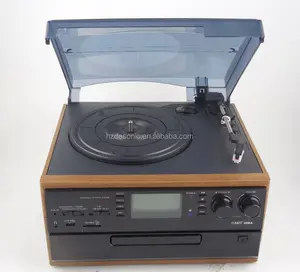 Lecteur de plateau tournant en vinyle, modèle classique, Hi-Fi, système stéréo avec Radio, 10 pouces, meilleure vente - Product Image 1