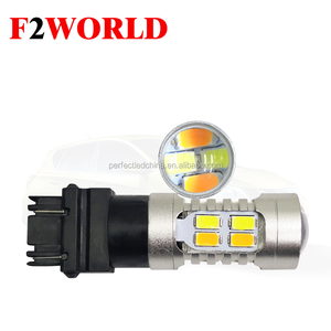 T25 3157 presa 5630 Chip 20 SMD indicatore di direzione a Led per auto bianco + ambra doppio colore 12 Volt lampada di retromarcia per autoveicoli lampadina di guida
