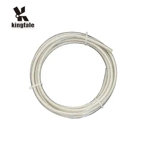 Kingtale kawat baja dilapisi nilon/tali kawat dilapisi plastik/tali kawat dilapisi PVC