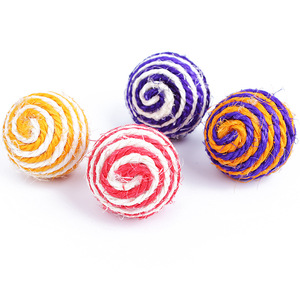 Mainan Penggoda Hewan Peliharaan, Mainan Penggoda Hewan Peliharaan, Mainan Gores, Mainan Bola Tenun Tali <span class=keywords><strong>Sisal</strong></span> - Product Image 2