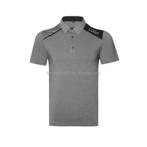 Wholesale polyester men golf tshirt men new polo shirts custom logo OEM mens shirts golfer clothing