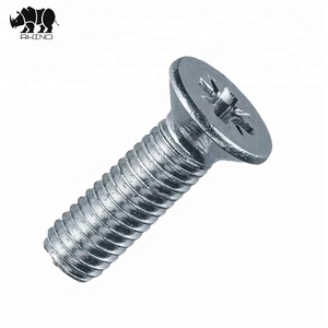 <span class=keywords><strong>Tornillo</strong></span> de máquina de rosca métrica DIN965 empotrado en cruz de cabeza plana M6 <span class=keywords><strong>M8</strong></span> galvanizado de acero al carbono estándar - Product Image 4