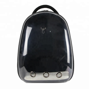 Wholesale's dog cat mascot cage portable travel transparent space backpack rain jacket Clips Pet Carrier cases - Product Image 5