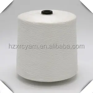 AA grade ppt nylon viscose 100% core spun raw white yarn 28s