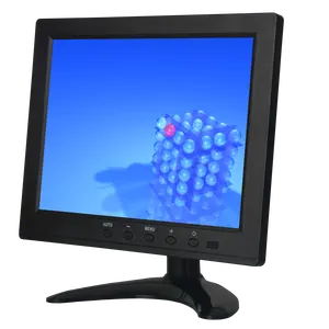 ขนาดเล็กขนาด8นิ้วจอ LCD สีวิดีโอ VGA BNC AV HDMIED อินพุตสำหรับพีซีกล้องวงจรปิดรักษาความปลอดภัยบ้าน