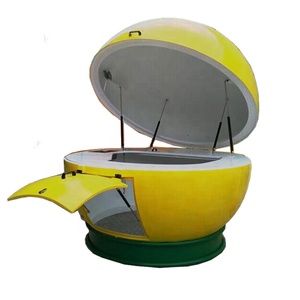 Remolque de Comida Portátil de Fibra de Vidrio, Kiosco con Forma de Naranja para Limonada, Carrito con Forma de Fruta para Aplicaciones de Comida Rápida - Product Image 2