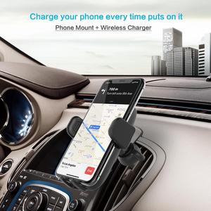 Teléfono móvil más nuevo montaje <span class=keywords><strong>Qi</strong></span> 10 W rápido de ventilación de aire de coche inalámbrico del montaje del cargador - Product Image 6