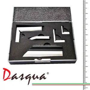 Dasqua 100mm Grade 00 Knife Edge Ruler 90 75x50mm Degree Beveled Edge Squares Gage Block Scriber Point Grade 00 Measuring Tool