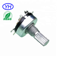 RV17 bonne qualité 17mm 1k 5k 10k 20k 100k 500k film de carbone linéaire 5 broches potentiomètre avec interrupteur marche/arrêt pour lumière audio