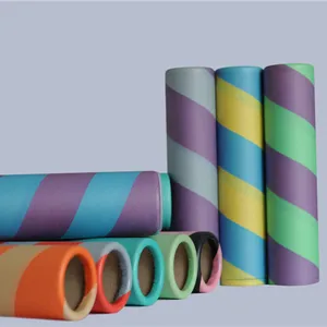 Barato color papel pergamino para hilados textiles POY DTY FDY de tubo de papel