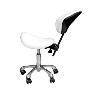 Saddle <strong>Stool</strong> Massage Rolling Work Chair for Beauty Salon Kitchen Spa,Adjustable Hydraulic <strong>Stool</strong> <strong>on</strong> <strong>Wheels</strong> - Product Image 2