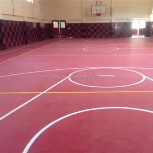 PVC Sports Flooring for Basketball, Volleyball, Badminton Courts