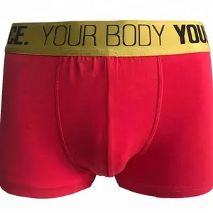 Casual Men Underwear Wide Waist Elastic Band Men Boxer Briefs Shorts Spandex / Cotton Plus Size OEM Service Breathable Quick Dry
