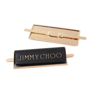 Accesorios para bolsos, etiquetas, diseño de fabricante, logotipo de marca personalizado, placas de <span class=keywords><strong>Metal</strong></span> epoxi para bolsos - Product Image 1