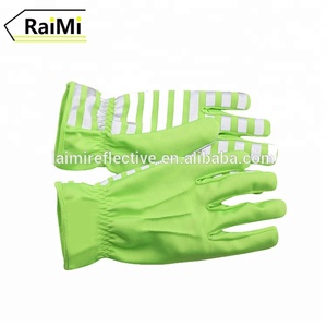Nuova Invenzione Leggero Riflettore Arancione Del Motociclo Guanto Guanto di Lavoro di Sicurezza di Protezione - Product Image 2