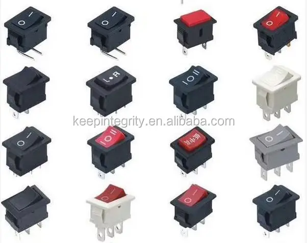 Mini rocker switch 3pin ON-OFF-ON di ritorno a molla