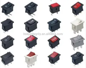 mini rocker switches 3pins ON-OFF-ON spring return