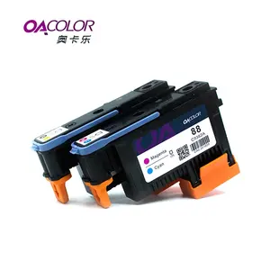 OACOLOR 重新制造 C9381A C9382A 适用于兼容 HP Officejet Pro K550 L7380 7580 7590 打印机打印头的 HP88 打印头