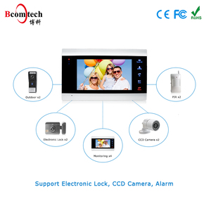 Videoportero de 7 "de sensor Interfon con llave, sistema de videoportero de <span class=keywords><strong>4</strong></span> cables, timbre de vídeo HD - Product Image 6