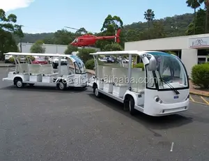EG6158T + 6158 anhänger 29 sitze batterie powered bus zug elektrische golf wagen